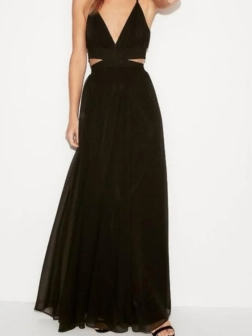 NWT - Express Maxi Dress - Floral & cutouts